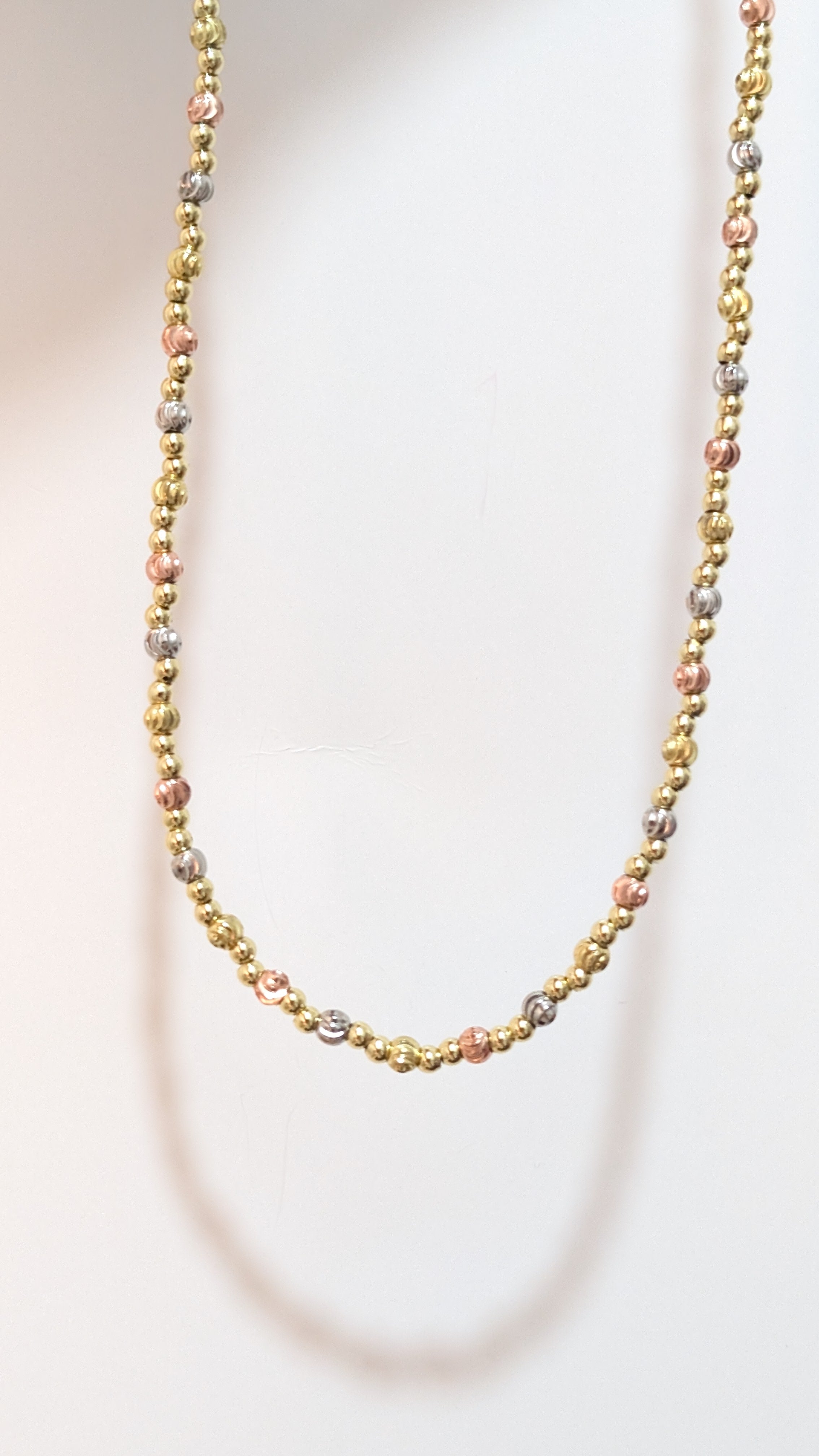 Cadena balines diamantados
