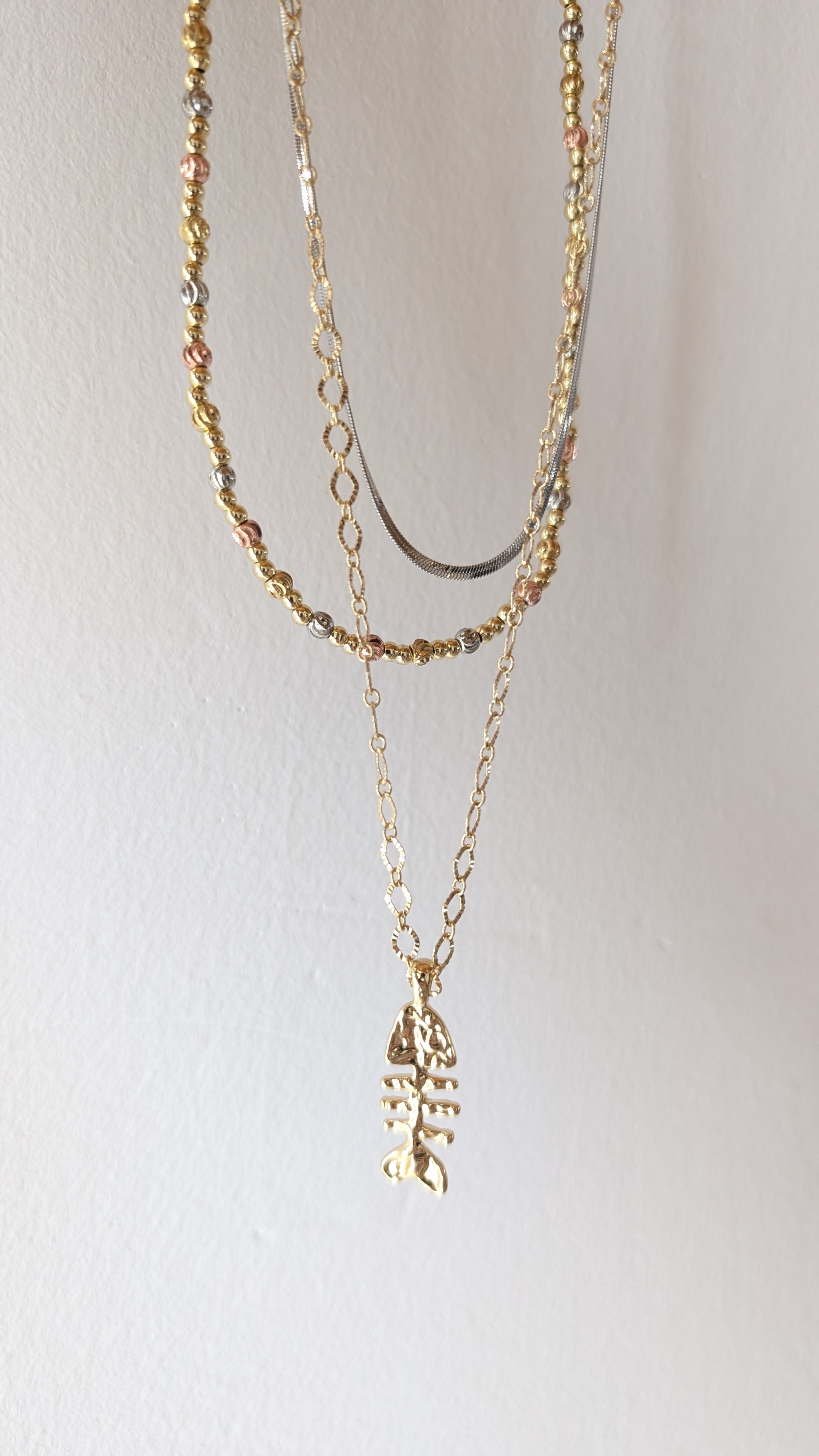 Cadena balines diamantados